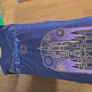 Disney Parks Magic Kingdom Castle Spirit Jersey Fireworks Purple